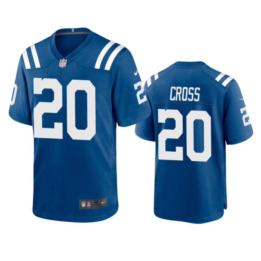 nick cross colts royal game jersey