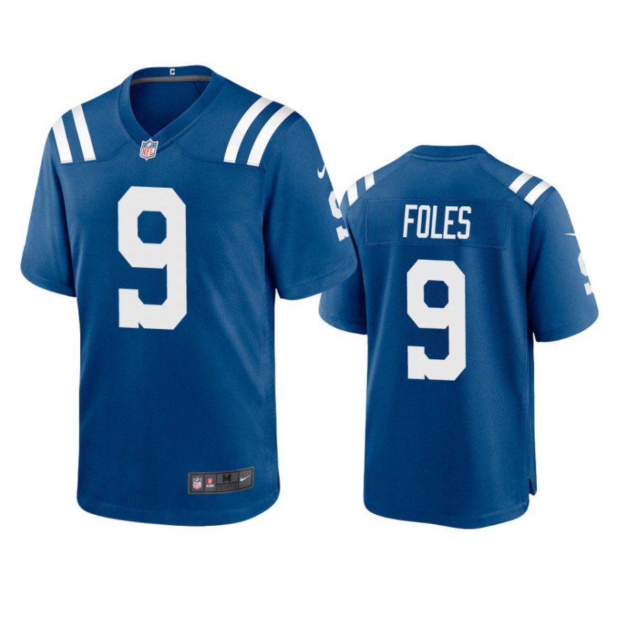 nick foles colts game royal jersey