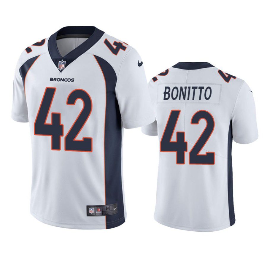 nik bonitto broncos white vapor jersey