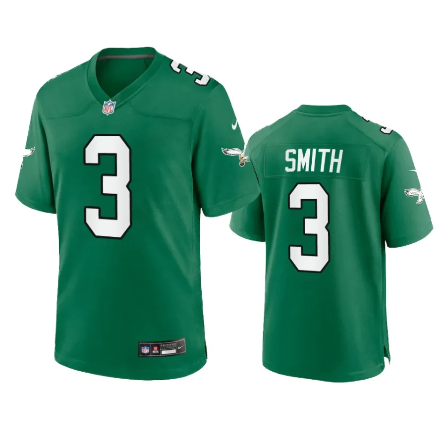 nolan smith eagles kelly green alternate game jersey