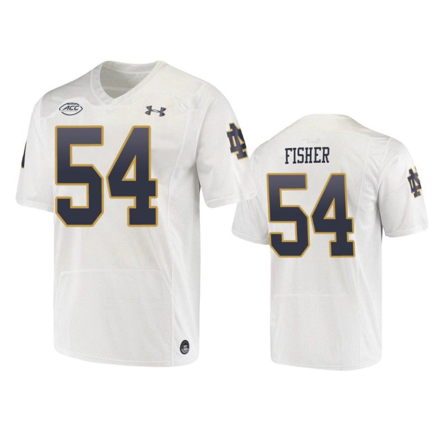 notre dame fighting irish blake fisher white replica jersey