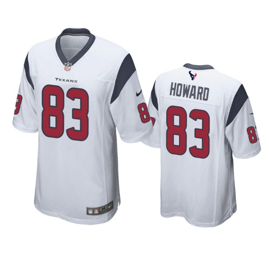 o.j. howard texans white game jersey