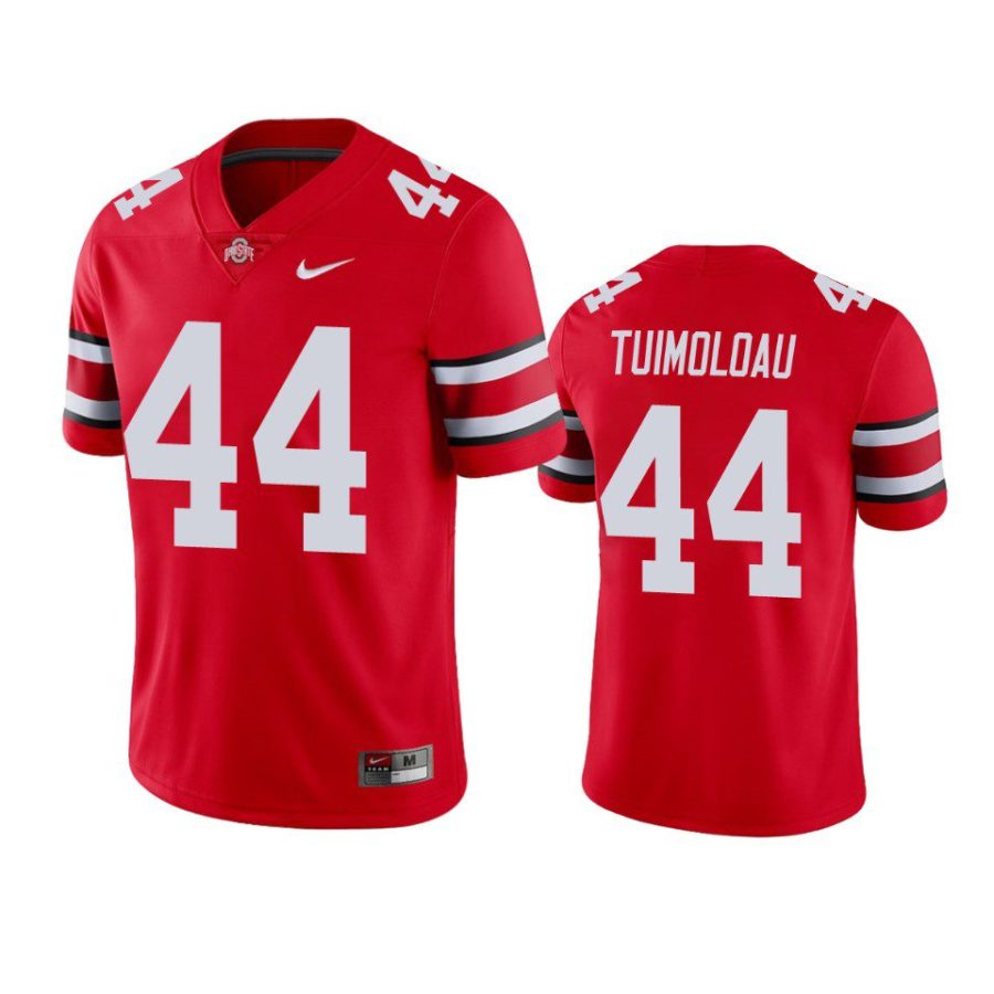 ohio state buckeyes j.t. tuimoloau red game jersey