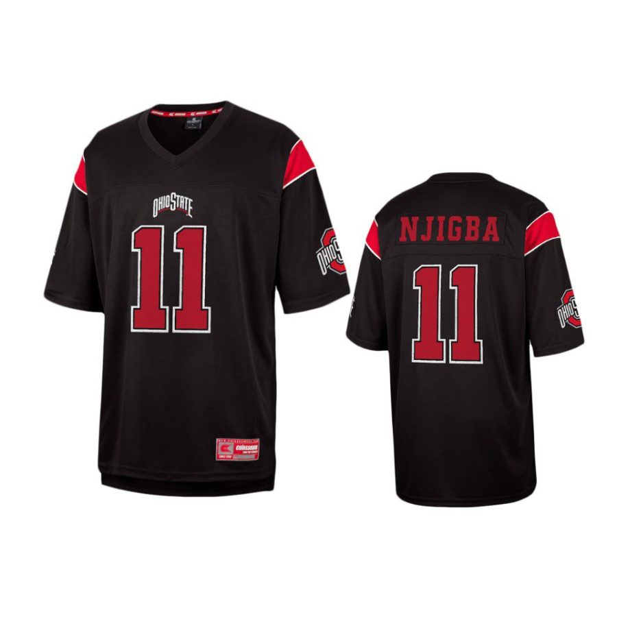 ohio state buckeyes jaxon smith njigba black replica jersey