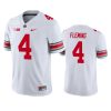 ohio state buckeyes julian fleming white game jersey