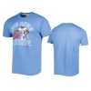 oilers eddie george light blue caricature player homage t shirt