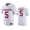 oklahoma sooners billy bowman white game jersey