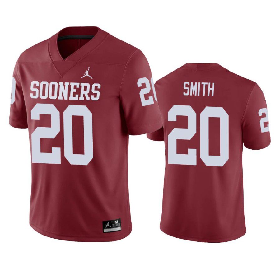 oklahoma sooners clayton smith crimson game jersey