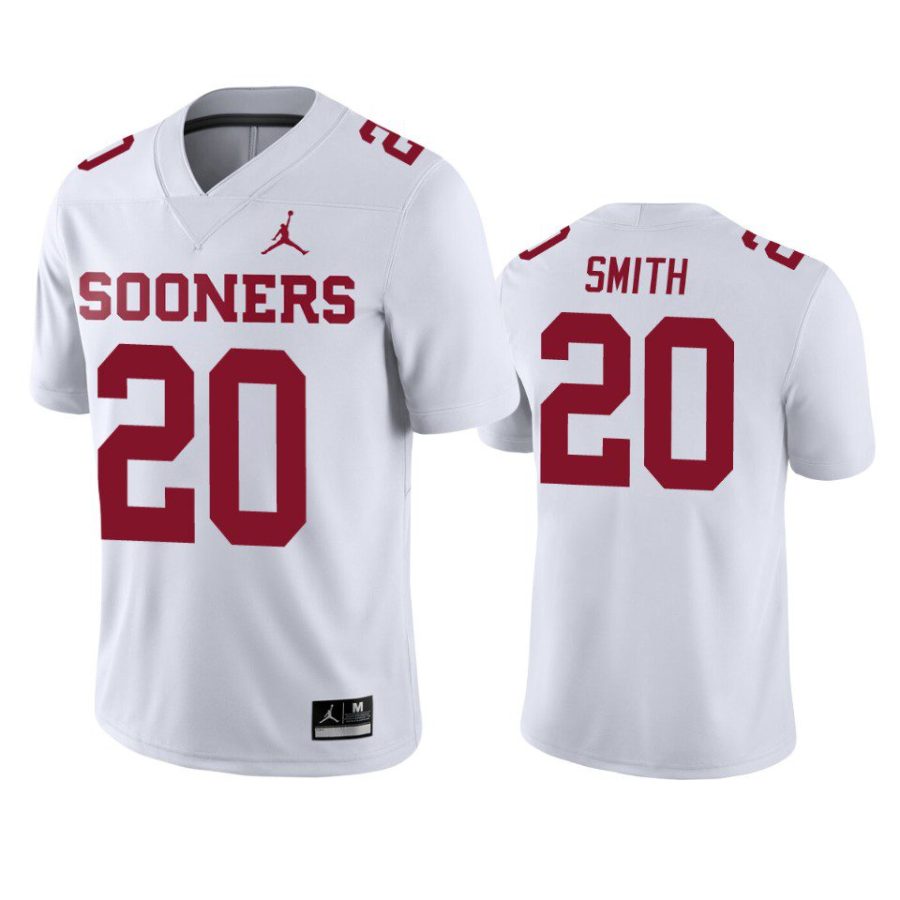 oklahoma sooners clayton smith white game jersey