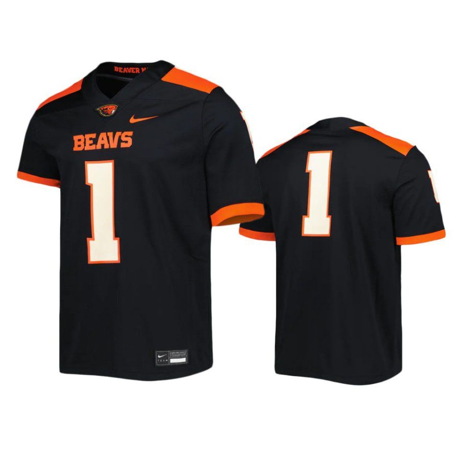 oregon state beavers 1 black untouchable jersey