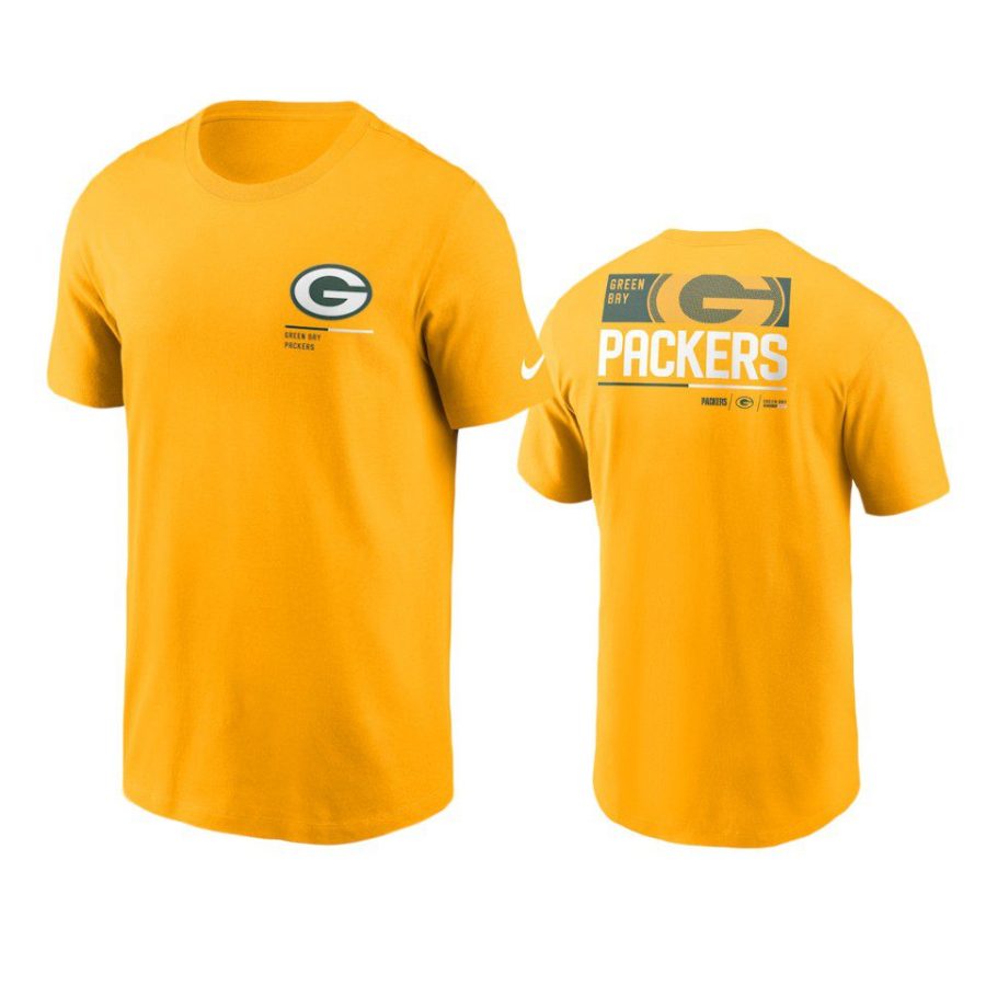 packers gold team incline t shirt