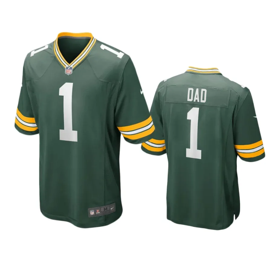 packers green number 1 dad jersey