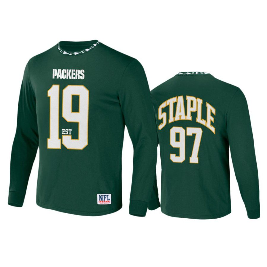 packers hunter green staple core long sleeve t shirt