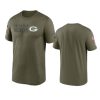 packers olive 2022 salute to service legend team t shirt