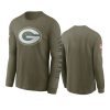 packers olive 2022 salute to service long sleeve t shirt