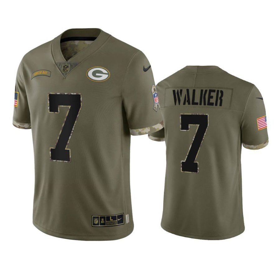 packers quay walker 2022 salute to service olive jersey