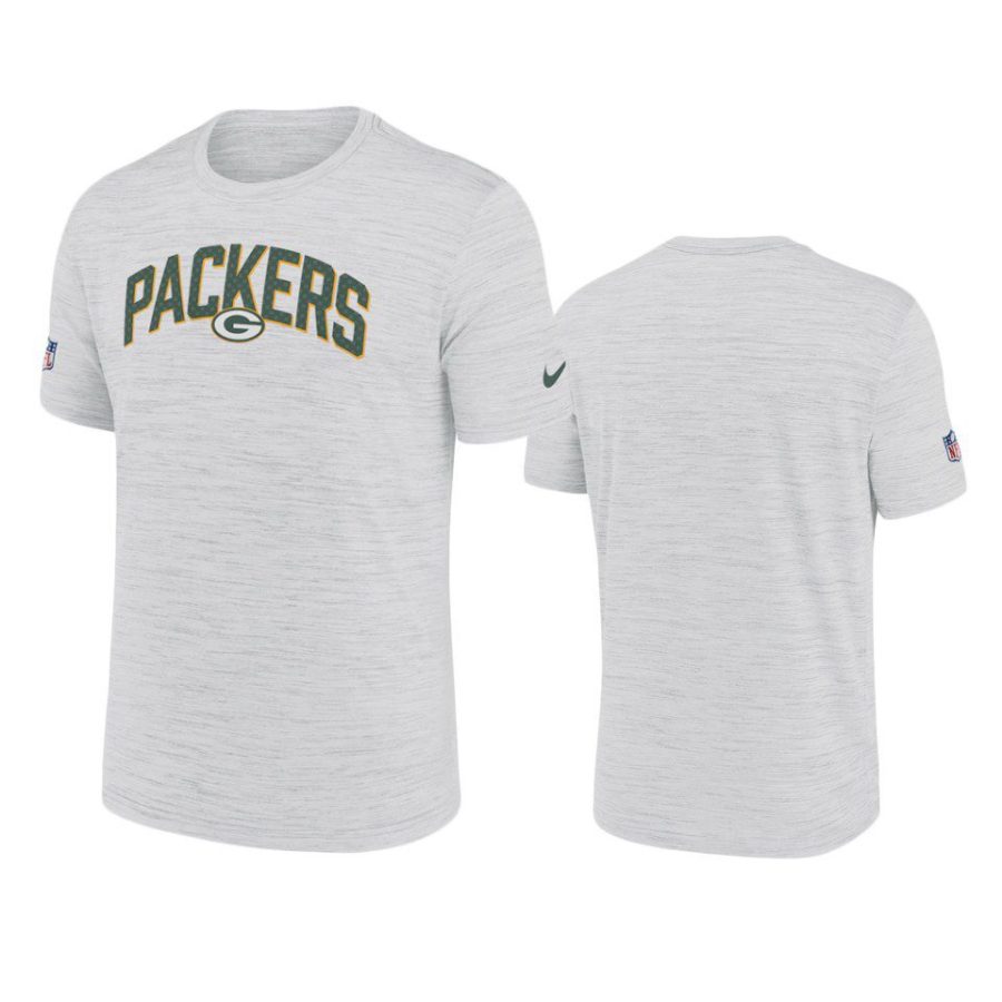 packers white velocity athletic stack performance t shirt