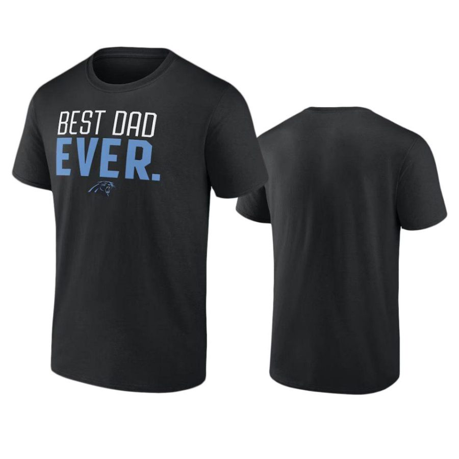 panthers black best dad ever t shirt