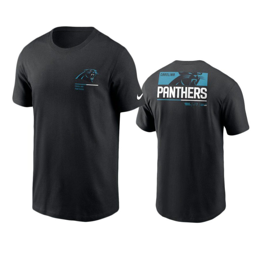 panthers black team incline t shirt