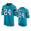 panthers c.j. henderson game blue jersey