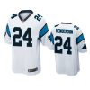 panthers c.j. henderson game white jersey