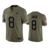 panthers jaycee horn olive limited 2022 salute to service jersey