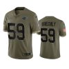 panthers luke kuechly olive limited 2022 salute to service jersey