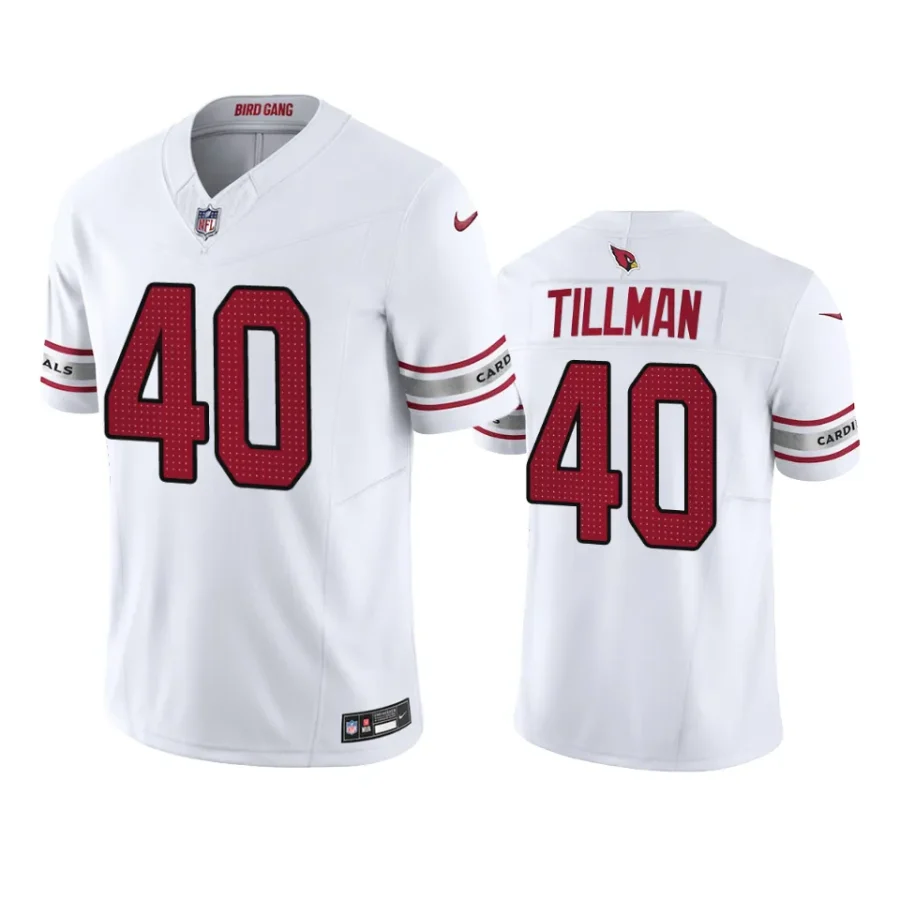 pat tillman cardinals white vapor f.u.s.e. limited jersey