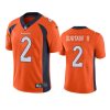 patrick surtain ii broncos orange vapor jersey