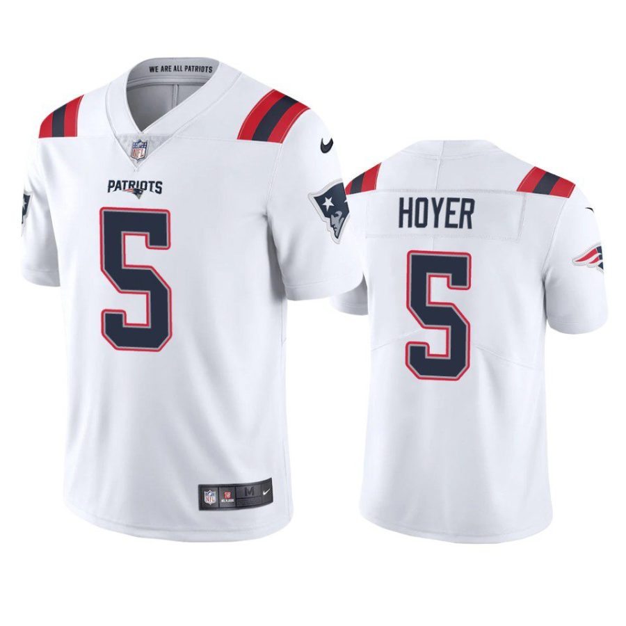 patriots brian hoyer white vapor jersey