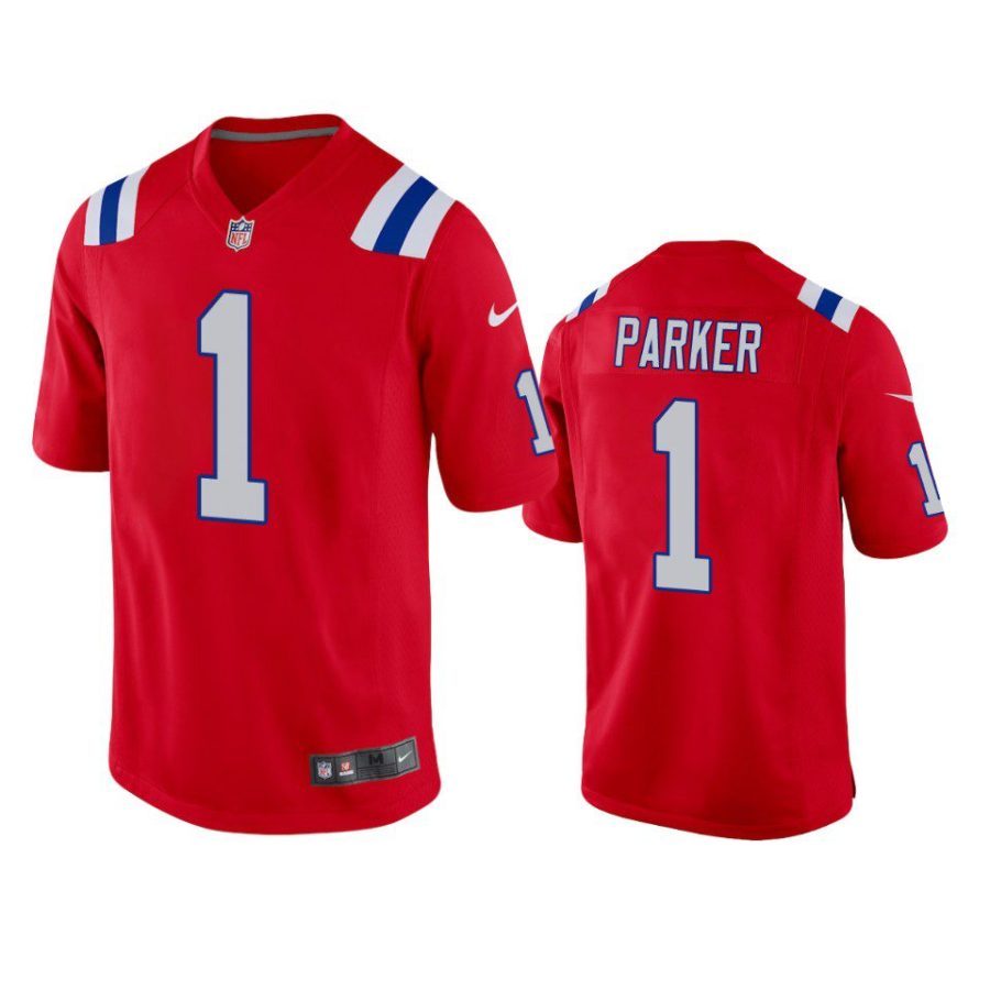 patriots devante parker alternate game red jersey