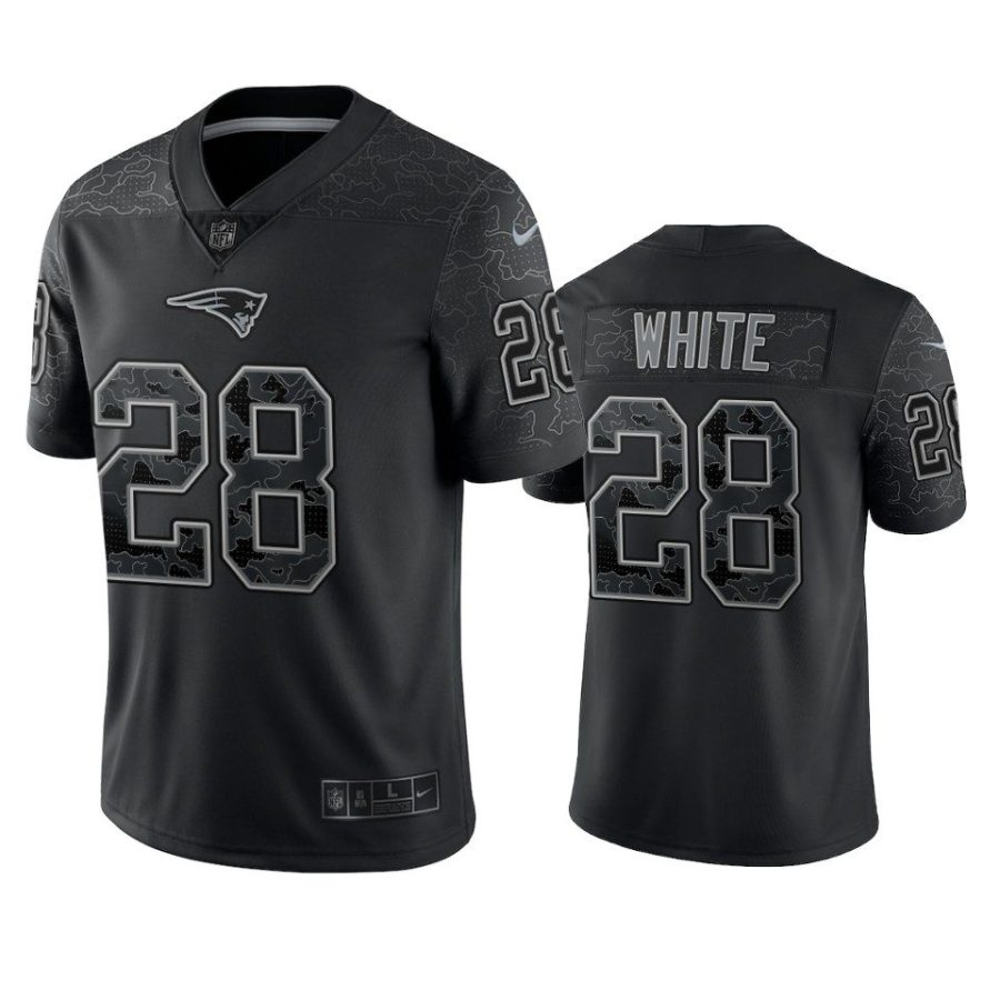 patriots james white black vapor jersey