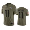 patriots julian edelman olive limited 2022 salute to service jersey