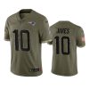 patriots mac jones olive limited 2022 salute to service jersey