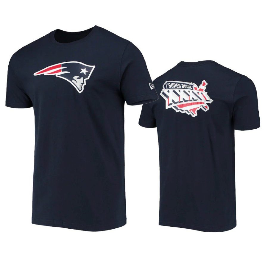 patriots navy team logo super bowl xxxvi t shirt