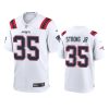 patriots pierre strong jr. game white jersey