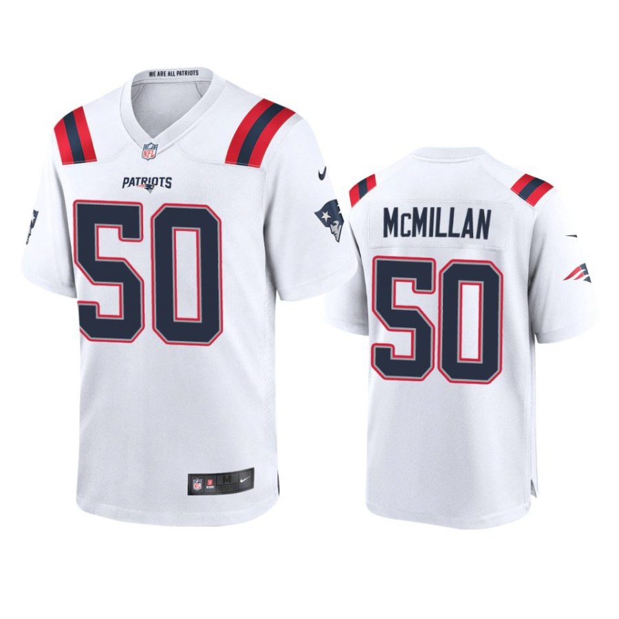 patriots raekwon mcmillan game white jersey