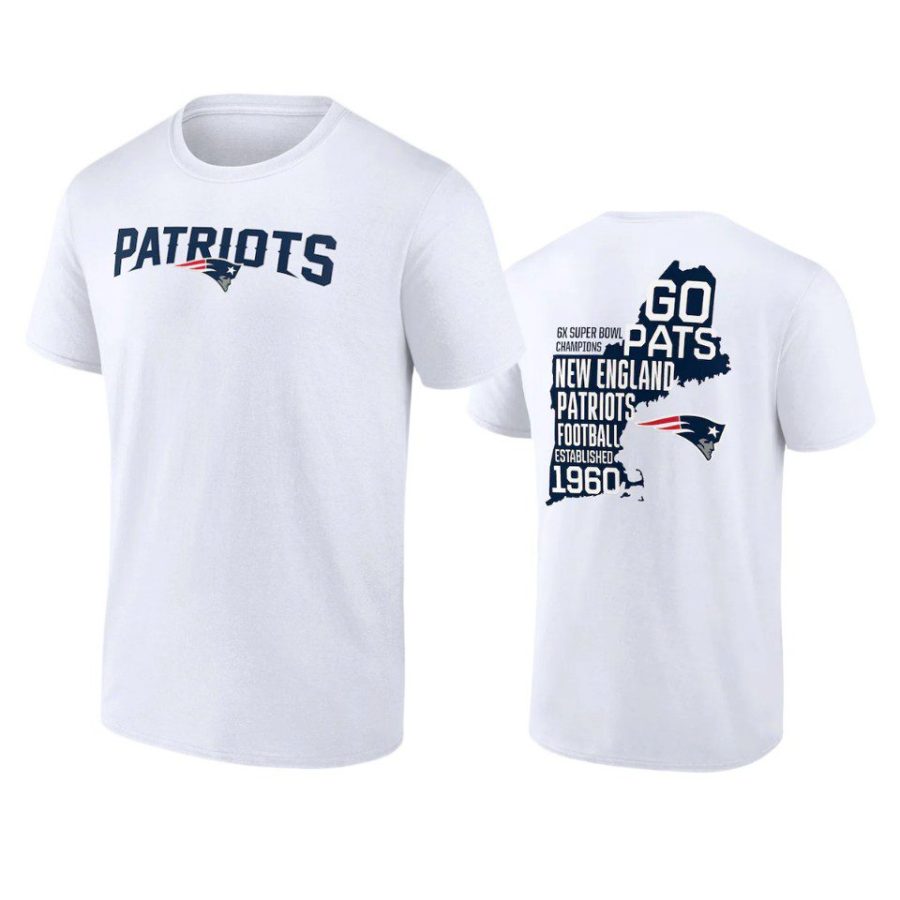 patriots white hot shot state t shirt