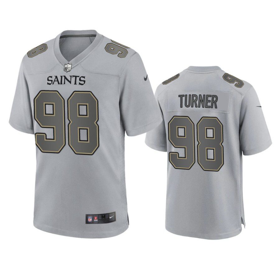 payton turner saints gray atmosphere fashion game jersey