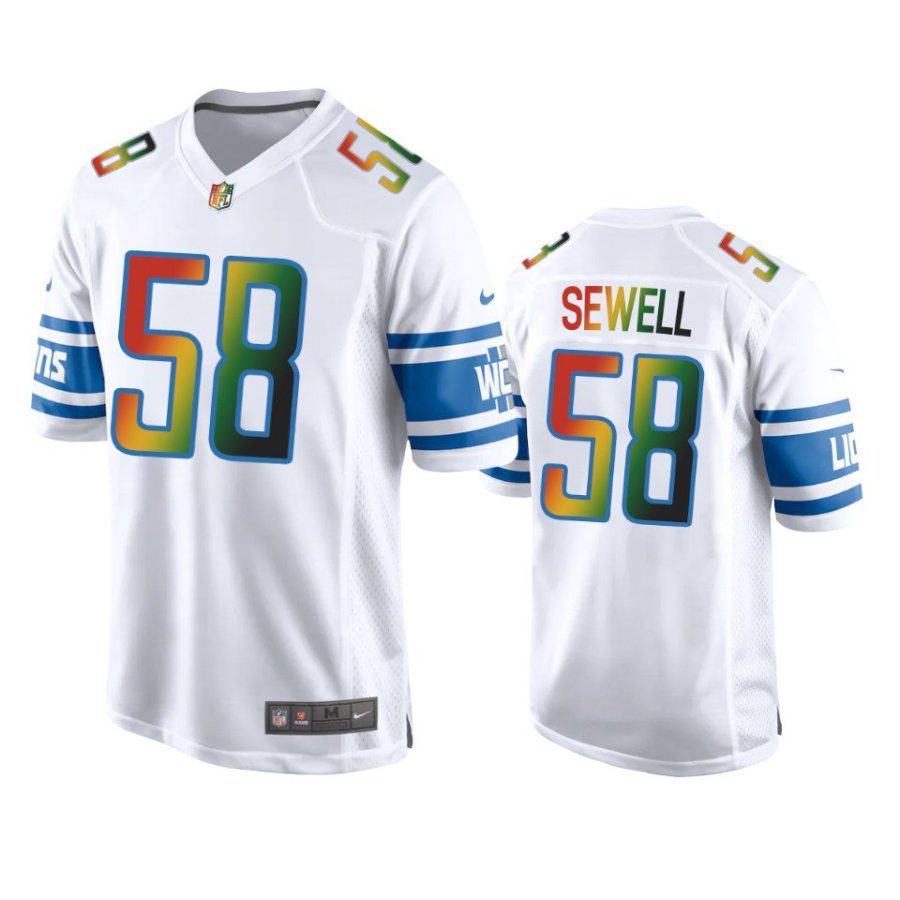 penei sewell lions white juneteenth freedom day jersey