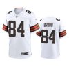 pharaoh brown browns white game jersey