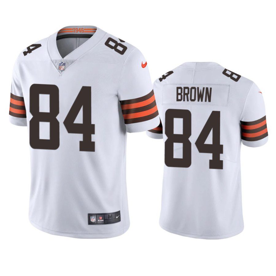 pharaoh brown browns white vapor limited jersey