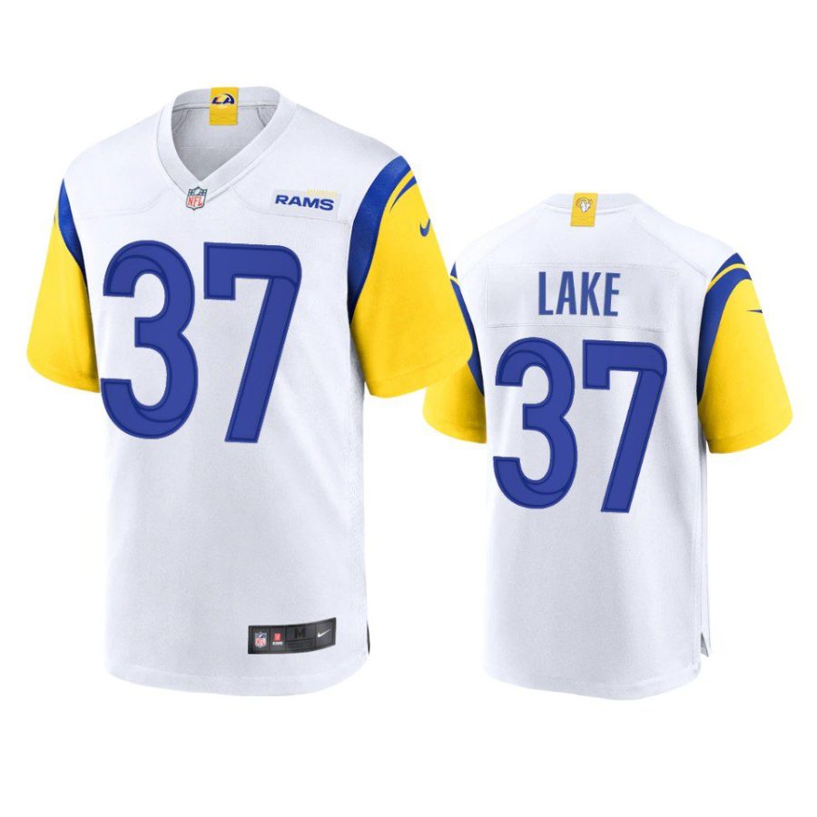 quentin lake rams white alternate game jersey