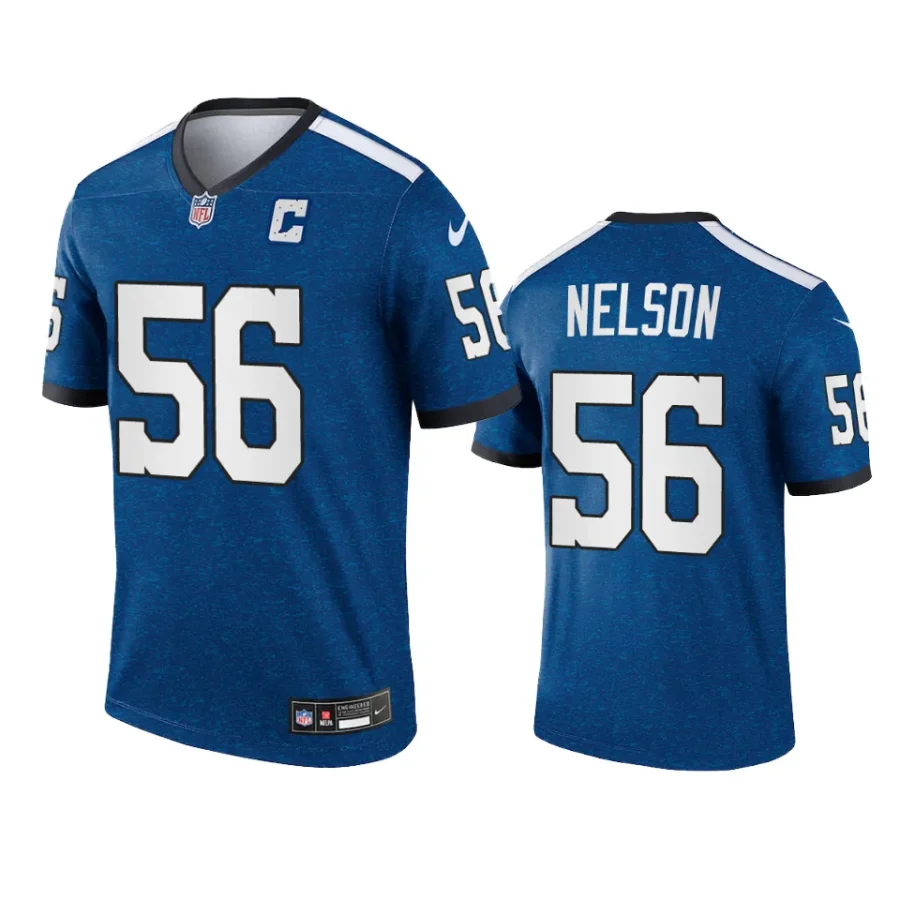 quenton nelson colts indiana nights legend royal jersey