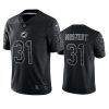 raheem mostert dolphins black reflective limited jersey