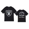 raiders black born raised t shirt