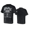 raiders black staple throwback vintage wash t shirt