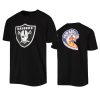 raiders black team logo 2001 pro bowl t shirt