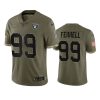 raiders clelin ferrell olive limited 2022 salute to service jersey