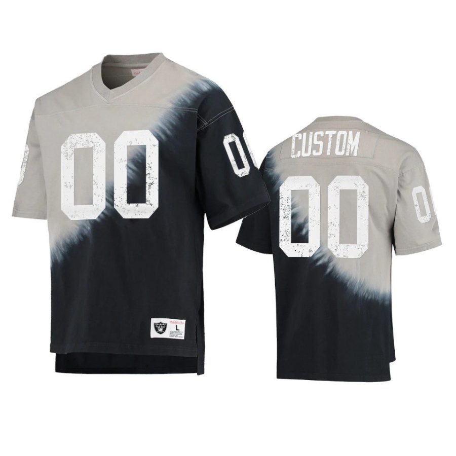 raiders custom black silver retro t shirt